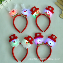 Christmas Snowman Santa Claus Flashing Light Up Headband Led Christmas Headband Christmas Headband Light